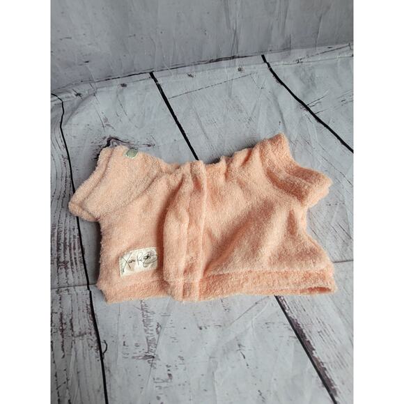 Cabbage Patch Kids Koosas peach pastel shirt only W/ Embroidered bear - Picture 4 of 4